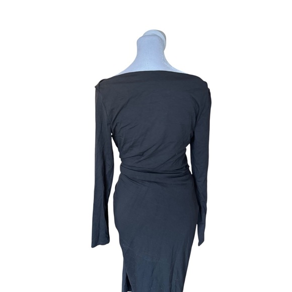 MM. Lafleur - NWT The Keiko Stretch Ruched Midi Dress Sz M - Picture 6 of 8